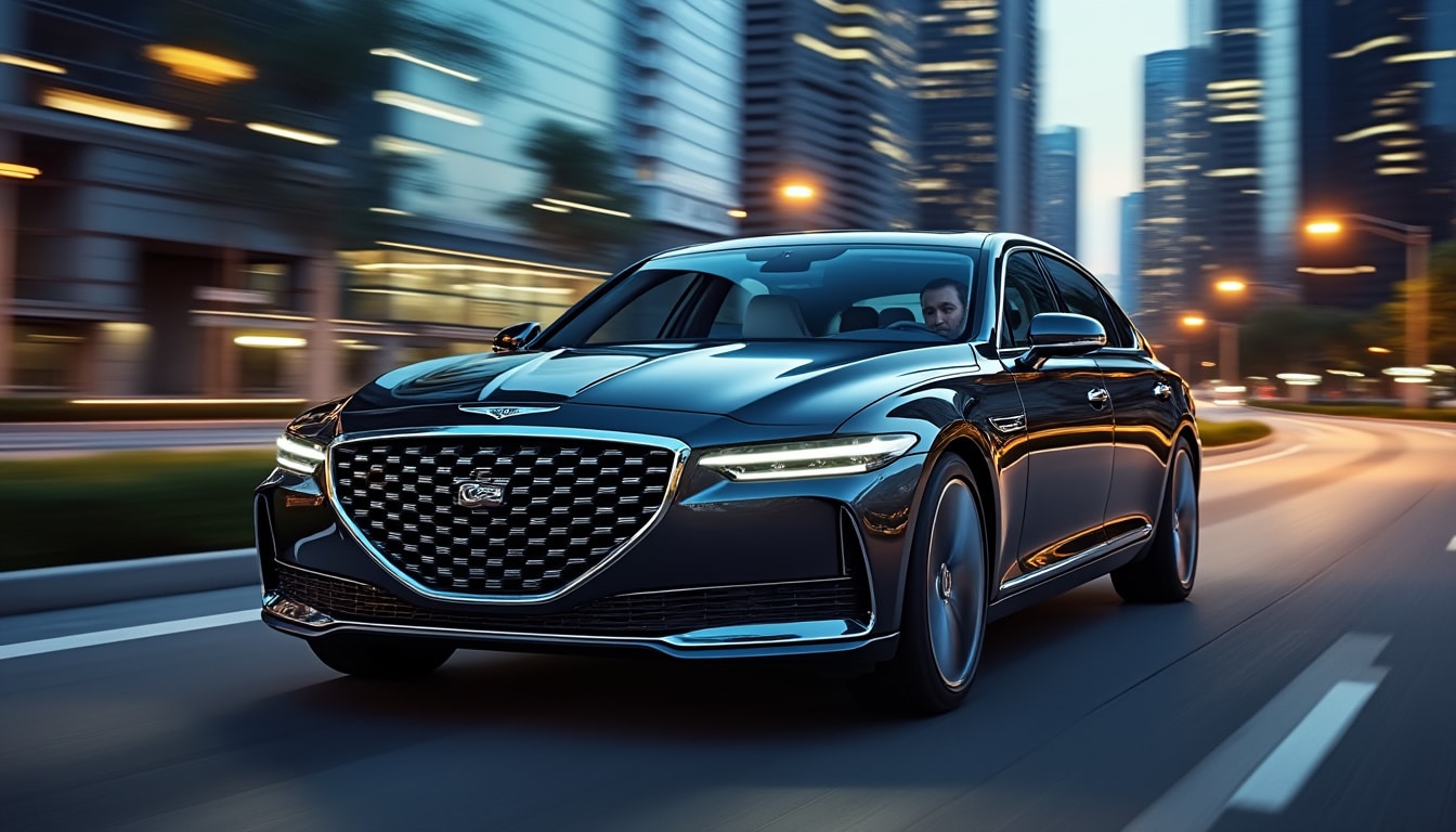 découvrez la genesis g90 avec son mode "chauffeur" entièrement automatisé, offrant une expérience de conduite innovante et confortable.